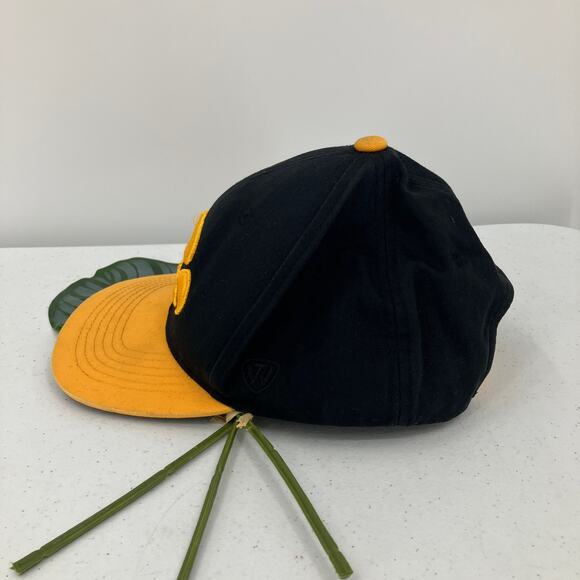 Top Of The World Black Iowa Hawkeye University Snap Back Flat Bill Youth Hat Cap - Picture 7 of 12